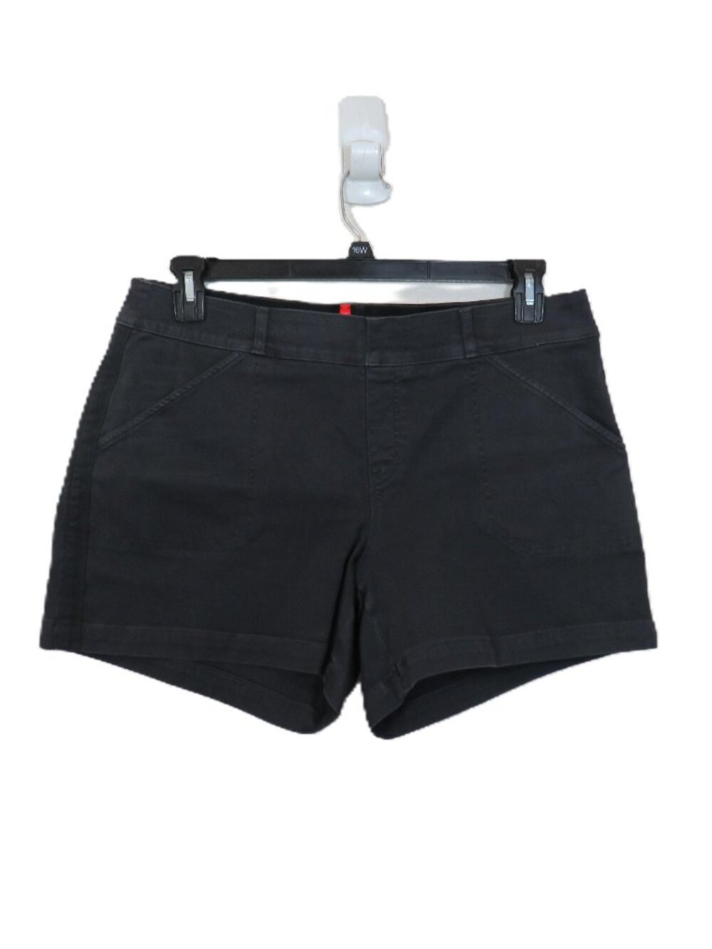 Spanx size XL Flat Front Stretch Twill Shorts Gray NEW